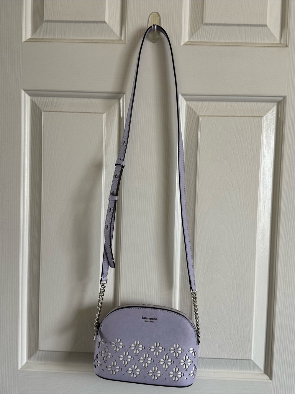 kate spade Lavender Floral Cutout Crossbody Bag